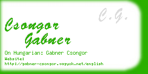 csongor gabner business card
